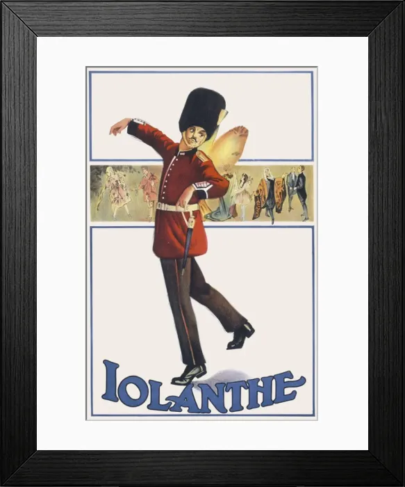 Framed Print : Gibert and Sullivan theatre poster Framed Print : Gibert and Sullivan theatre poster