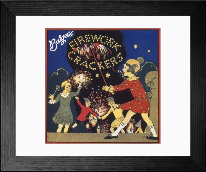 Framed Print : Batgers Firework Crackers Framed Print : Batgers Firework Crackers