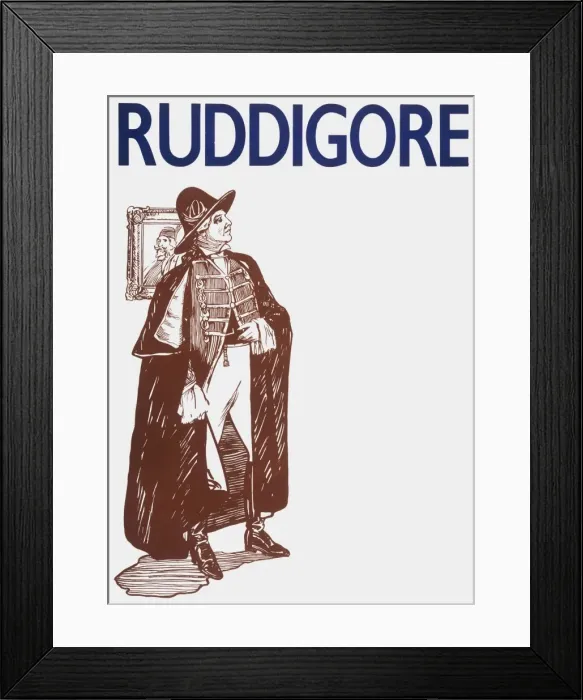 Framed Print : Gibert and Sullivan theatre poster Framed Print : Gibert and Sullivan theatre poster