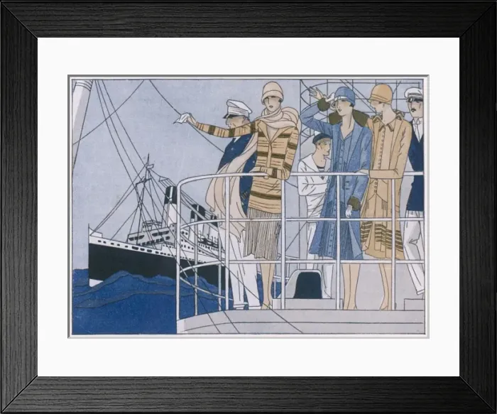 Framed Print : Fashions for the South of France Framed Print : Fashions for the South of France