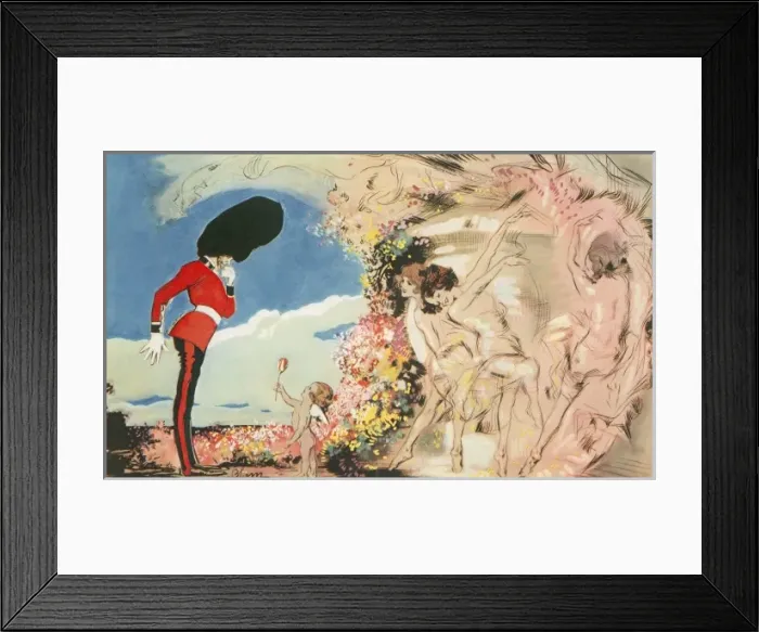 Framed Print : The Lure of Spring by Edmund Blampied Framed Print : The Lure of Spring by Edmund Blampied