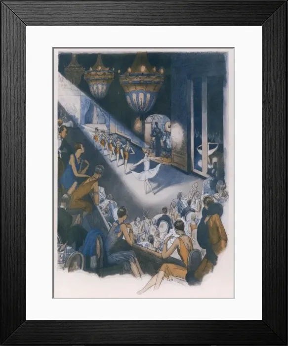Framed Print : Watching a Dance Interlude from the Balcony of the Ballroom Framed Print : Watching a Dance Interlude from the Balcony of the Ballroom