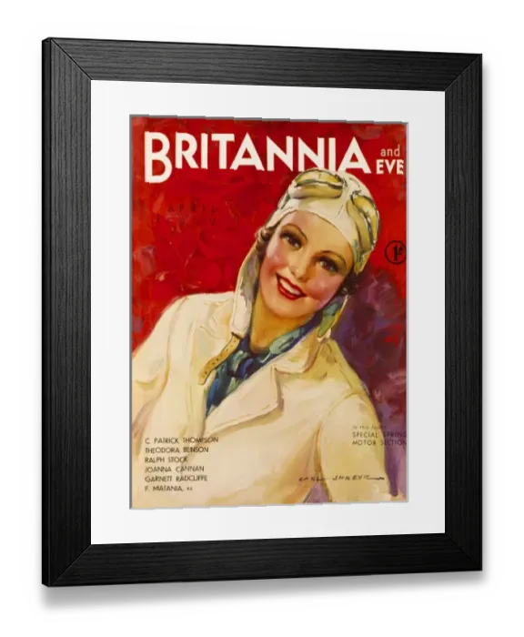 Framed Print : Britannia and Eve cover April 1939 Framed Print : Britannia and Eve cover April 1939