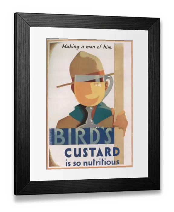 Framed Print : Birds Custard Advertisement Framed Print : Birds Custard Advertisement