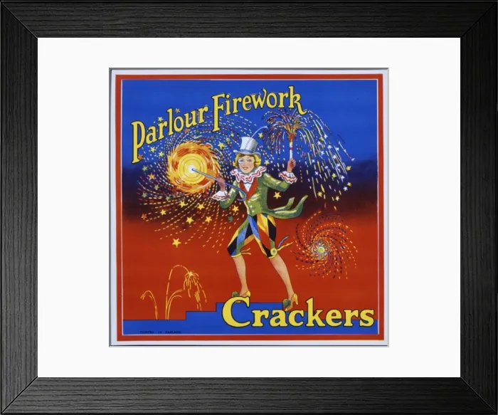 Framed Print : Parlour Firework Crackers Framed Print : Parlour Firework Crackers