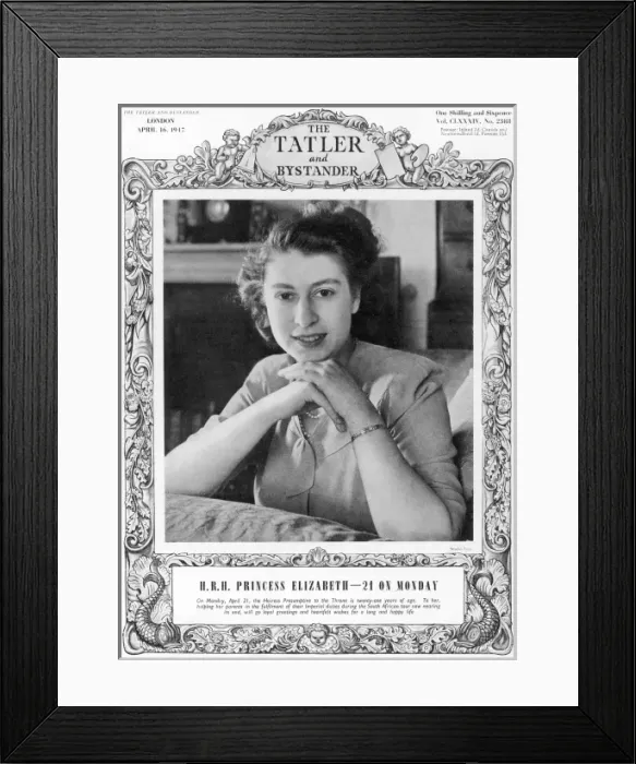 Framed Print : Princess Elizabeth, later Queen Elizabeth II Framed Print : Princess Elizabeth, later Queen Elizabeth II
