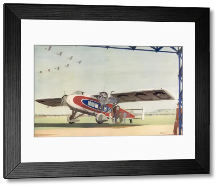 Framed Print : Royal Air Travel by Thompson Framed Print : Royal Air Travel by Thompson