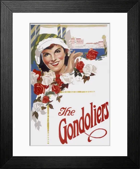 Framed Print : Gilbert and Sullivan theatre poster Framed Print : Gilbert and Sullivan theatre poster