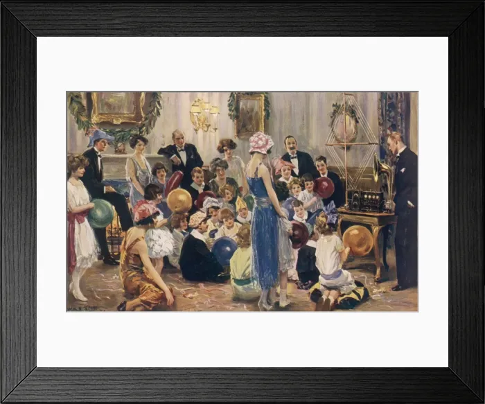 Framed Print : The Christmas Party Up to Date: Fairy Tales by Broadcast b