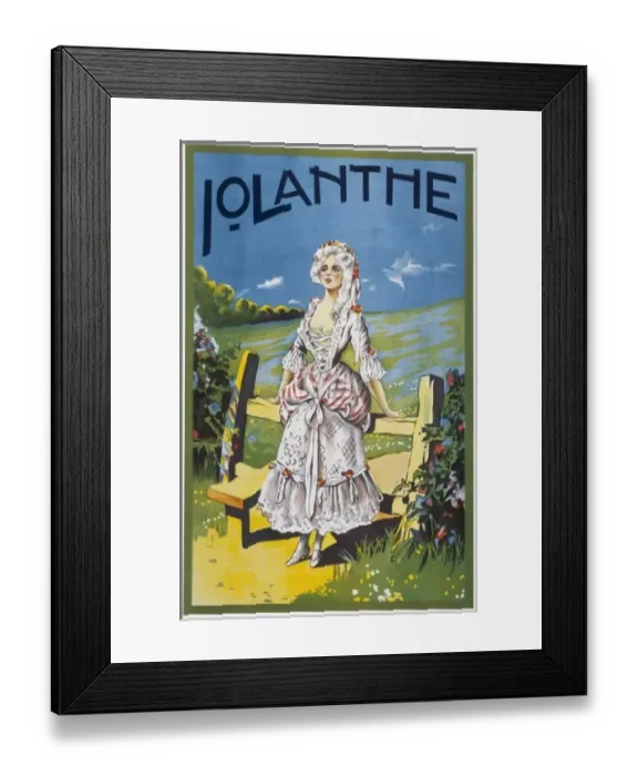 Framed Print : Gibert and Sullivan theatre poster Framed Print : Gibert and Sullivan theatre poster