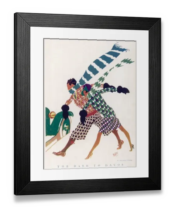 Framed Print : The Dash to Davos Framed Print : The Dash to Davos