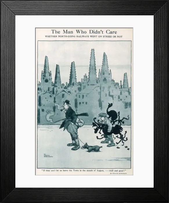 Framed Print : Heath Robinson Cartoon Framed Print : Heath Robinson Cartoon