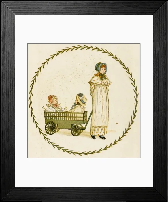 Framed Print : Mother & Children Outing Framed Print : Mother & Children Outing