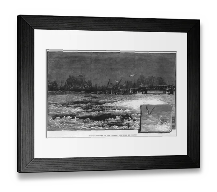 Framed Print : Wintry Weather on Thames Framed Print : Wintry Weather on Thames