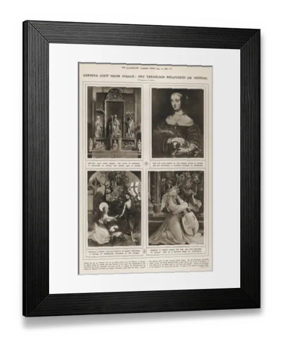 Framed Print : German Looted Art Found Framed Print : German Looted Art Found
