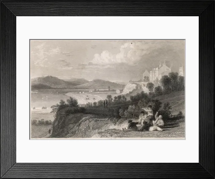 Framed Print : EXMOUTH. Exmouth, Devon, viewed from the Gun Cliffs Framed Print : EXMOUTH. Exmouth, Devon, viewed from the Gun Cliffs