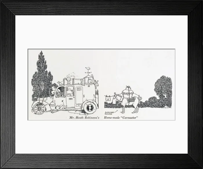Framed Print : Mr Heath Robinsons Home-made Carmactor Framed Print : Mr Heath Robinsons Home-made Carmactor