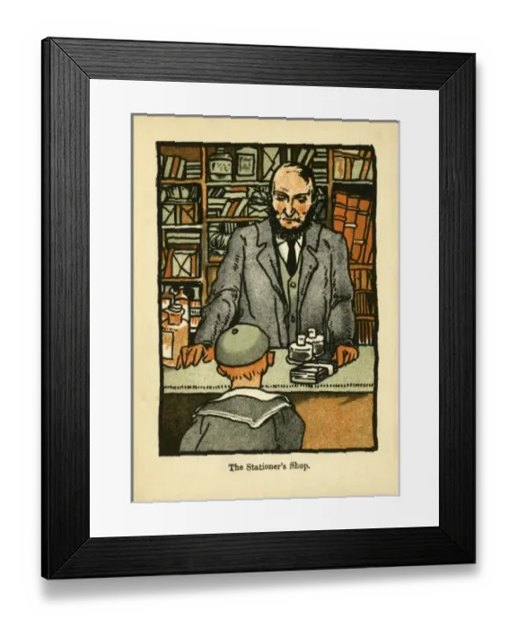 Framed Print : The Stationers Shop Framed Print : The Stationers Shop