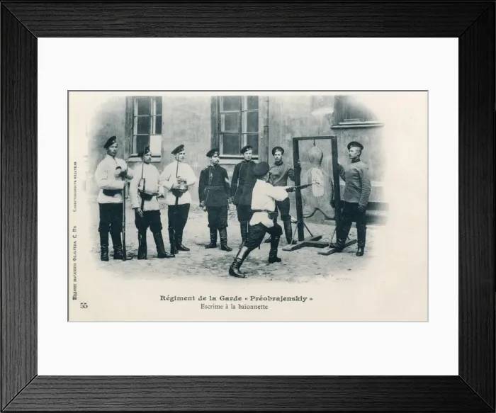 Framed Print : Russia - Bayonet Practise Framed Print : Russia - Bayonet Practise