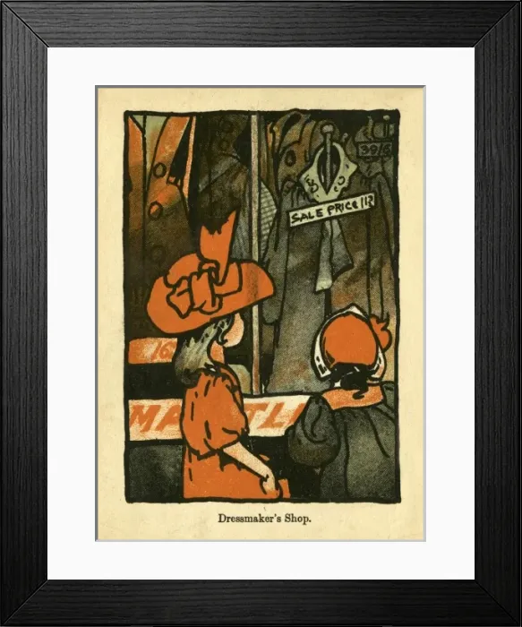 Framed Print : Dressmakers Shop Framed Print : Dressmakers Shop