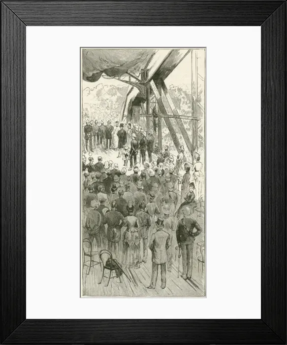 Framed Print : Lord Dufferin opens the Jubilee Bridge Framed Print : Lord Dufferin opens the Jubilee Bridge