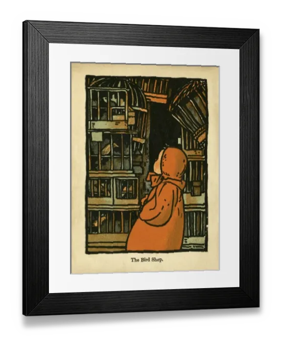 Framed Print : The Bird Shop Framed Print : The Bird Shop