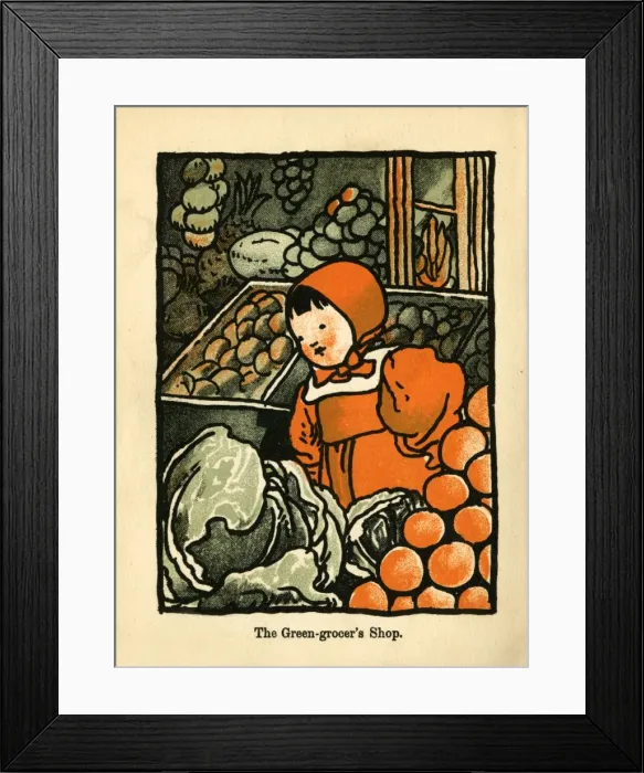 Framed Print : The Green-grocerss Shop Framed Print : The Green-grocerss Shop