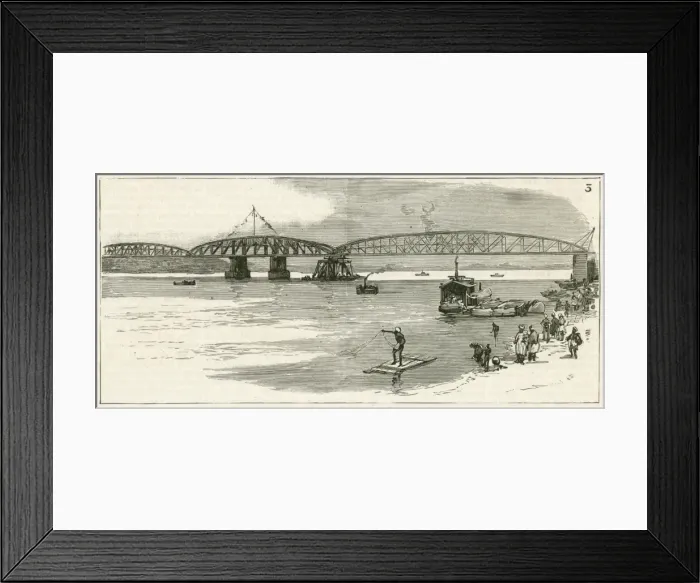 Framed Print : The new Jubilee Bridge, Hooghly, India Framed Print : The new Jubilee Bridge, Hooghly, India