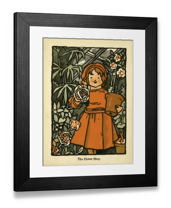 Framed Print : The Flower Girl Framed Print : The Flower Girl