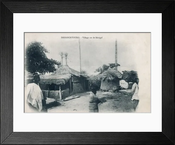 Framed Print : Senegalese Village Framed Print : Senegalese Village