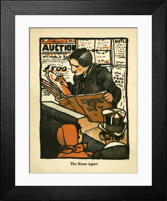 Framed Print : The House Agent s Framed Print : The House Agent s