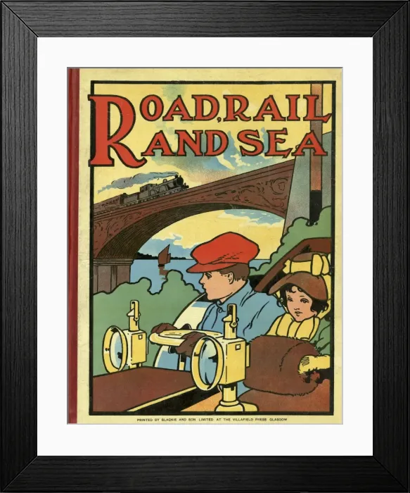 Framed Print : Road, Rail and Sea - Charles Robinson Framed Print : Road, Rail and Sea - Charles Robinson