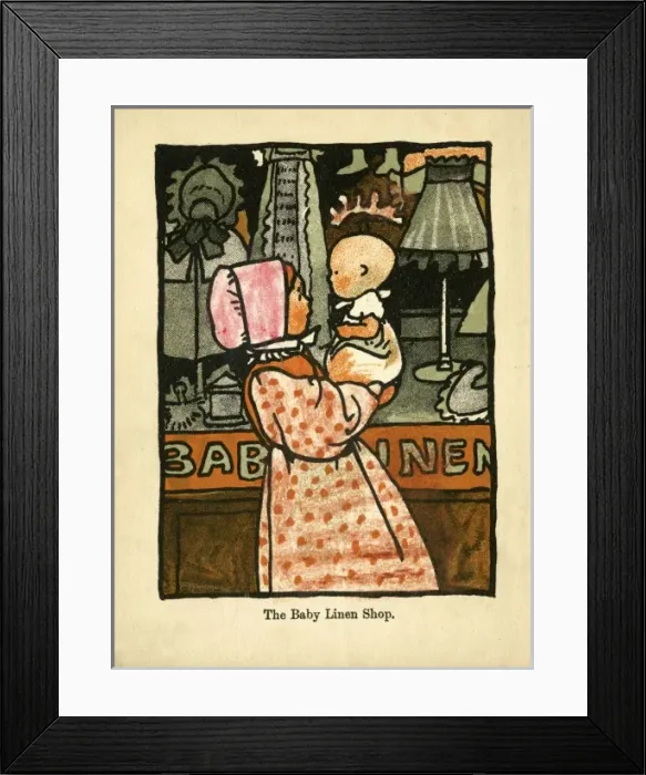 Framed Print : The Baby Linen Shop Framed Print : The Baby Linen Shop