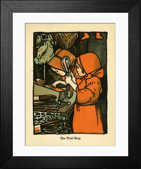 Framed Print : The Wool Shop Framed Print : The Wool Shop