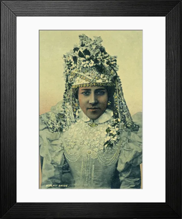 Framed Print : A Malay Bride in South Africa Framed Print : A Malay Bride in South Africa