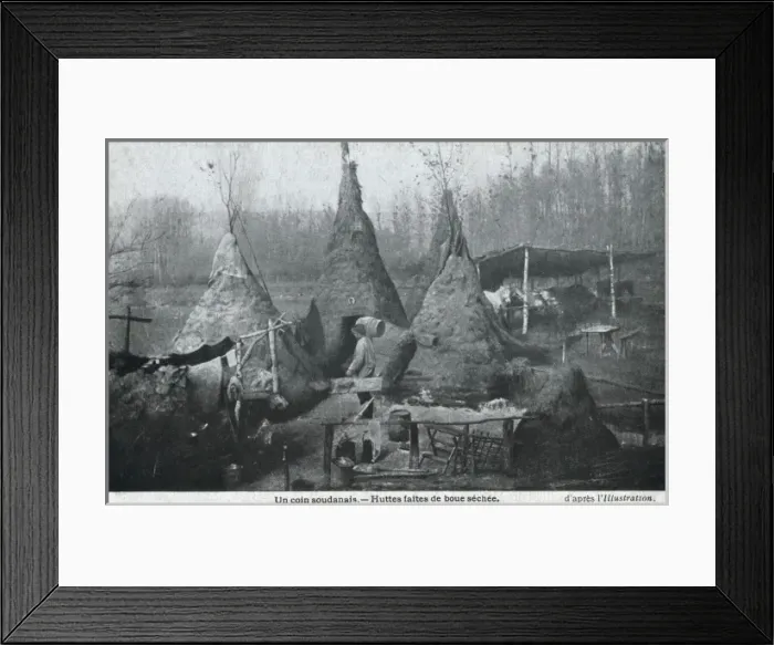 Framed Print : France - Conical mud huts Framed Print : France - Conical mud huts