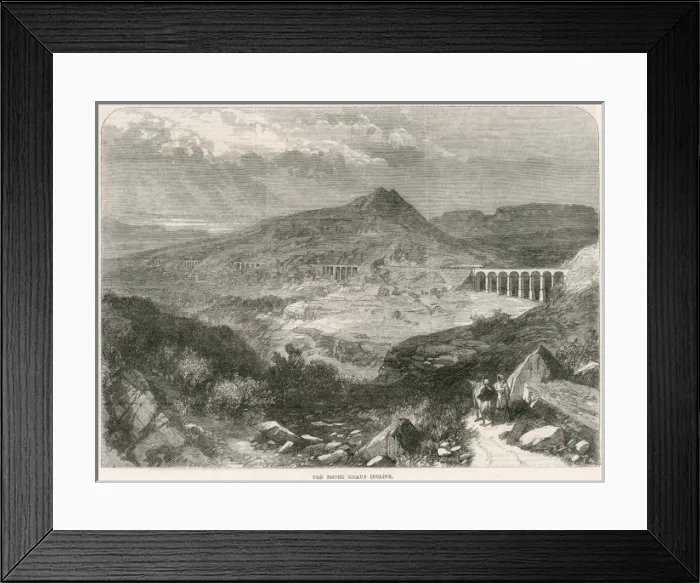 Framed Print : The Bhore Ghaut incline, India Framed Print : The Bhore Ghaut incline, India