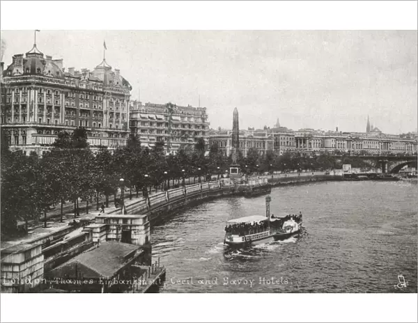 Thames Embankment - Cecil and Savoy Hotels