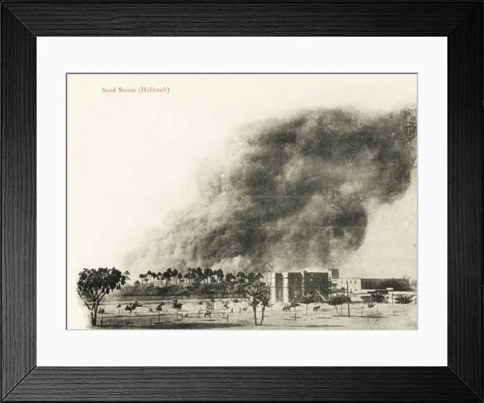 Framed Print : Sudan - Sandstorm Framed Print : Sudan - Sandstorm