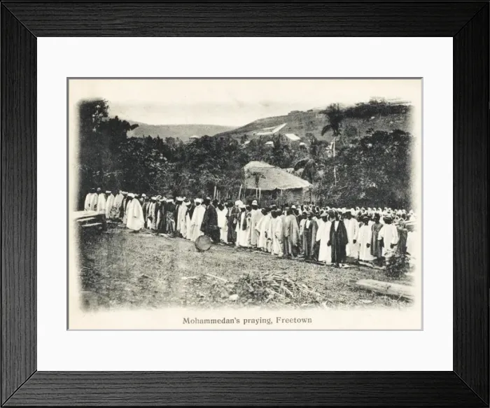 Framed Print : Sierra Leone - West Africa - Muslims Praying Framed Print : Sierra Leone - West Africa - Muslims Praying