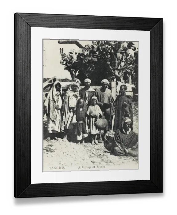 Framed Print : Group of Moors - Tangiers, Morocco Framed Print : Group of Moors - Tangiers, Morocco