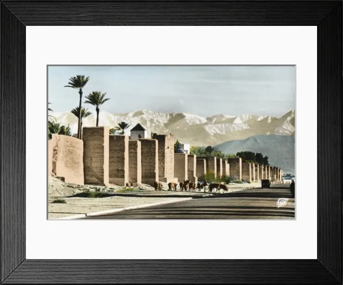 Framed Print : Morocco - Marrakesh - Ramparts Framed Print : Morocco - Marrakesh - Ramparts