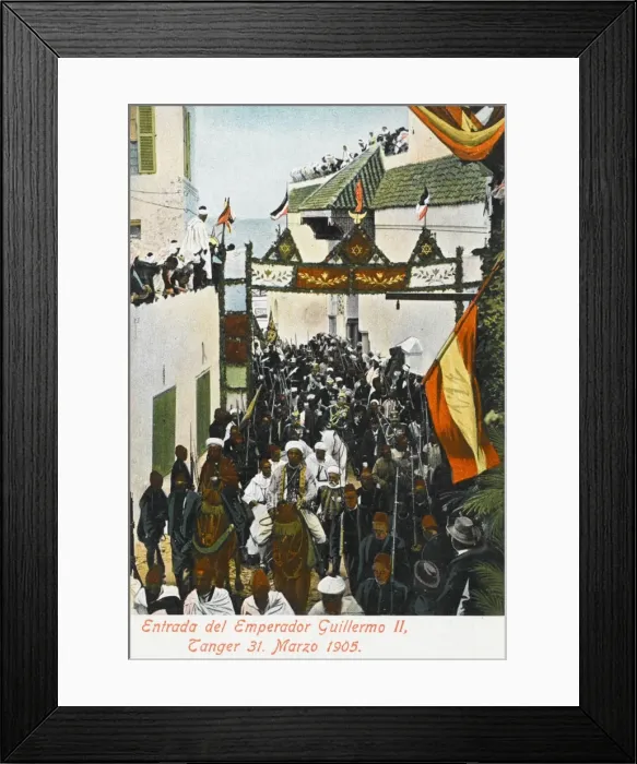 Framed Print : Entrance of Emperor Wilhelm II into Tangiers Framed Print : Entrance of Emperor Wilhelm II into Tangiers