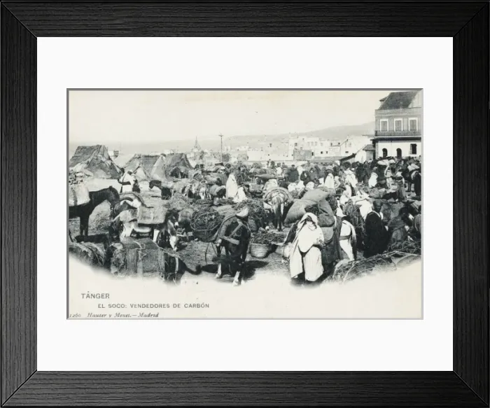 Framed Print : Morocco - Tangiers - Fuel Market Framed Print : Morocco - Tangiers - Fuel Market