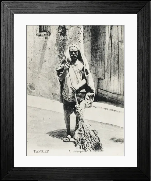 Framed Print : Morocco - Road Sweeper Framed Print : Morocco - Road Sweeper