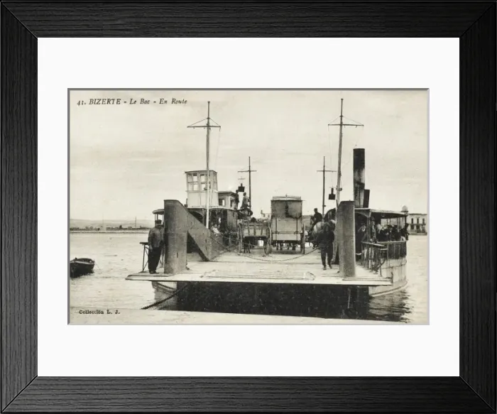 Framed Print : Tunisia - Bizerte - Ferryboat Framed Print : Tunisia - Bizerte - Ferryboat
