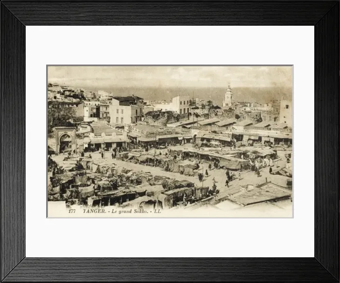 Framed Print : The Grand Market, Tangiers, Morocco Framed Print : The Grand Market, Tangiers, Morocco