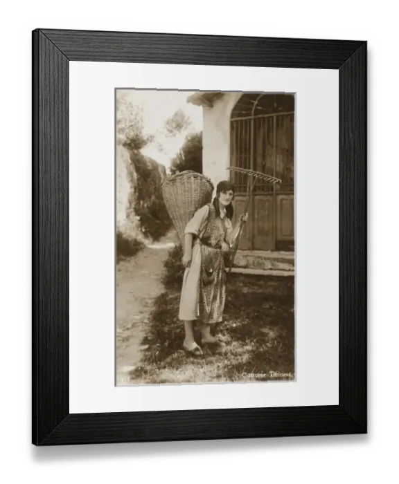 Framed Print : A Ticino Woman - Switzerland Framed Print : A Ticino Woman - Switzerland