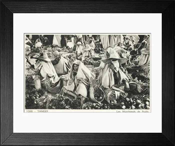 Framed Print : Fruit Sellers - Tangiers, Morocco Framed Print : Fruit Sellers - Tangiers, Morocco