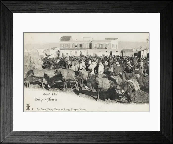 Framed Print : The Grand Market - Tangiers, Morocco Framed Print : The Grand Market - Tangiers, Morocco